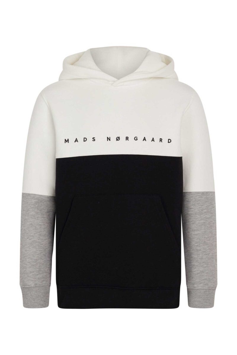 Mads Nørgaard 202405 8639 Hoodie Sort/Hvid