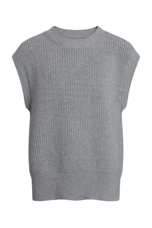 Grunt 2043-130 Strik Bluse Grå