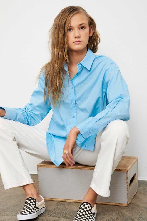 HOUNd 7220550-302 Skjorte Lyseblå