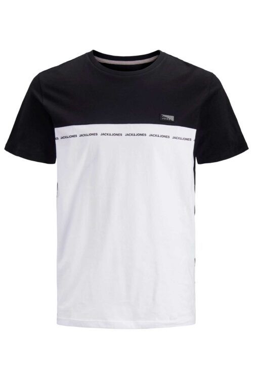 Jack & Jones 12198819 T-Shirt Sort/Hvid