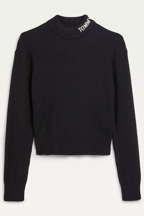 Tommy Hilfiger KG0KG06336 Strik I Sort