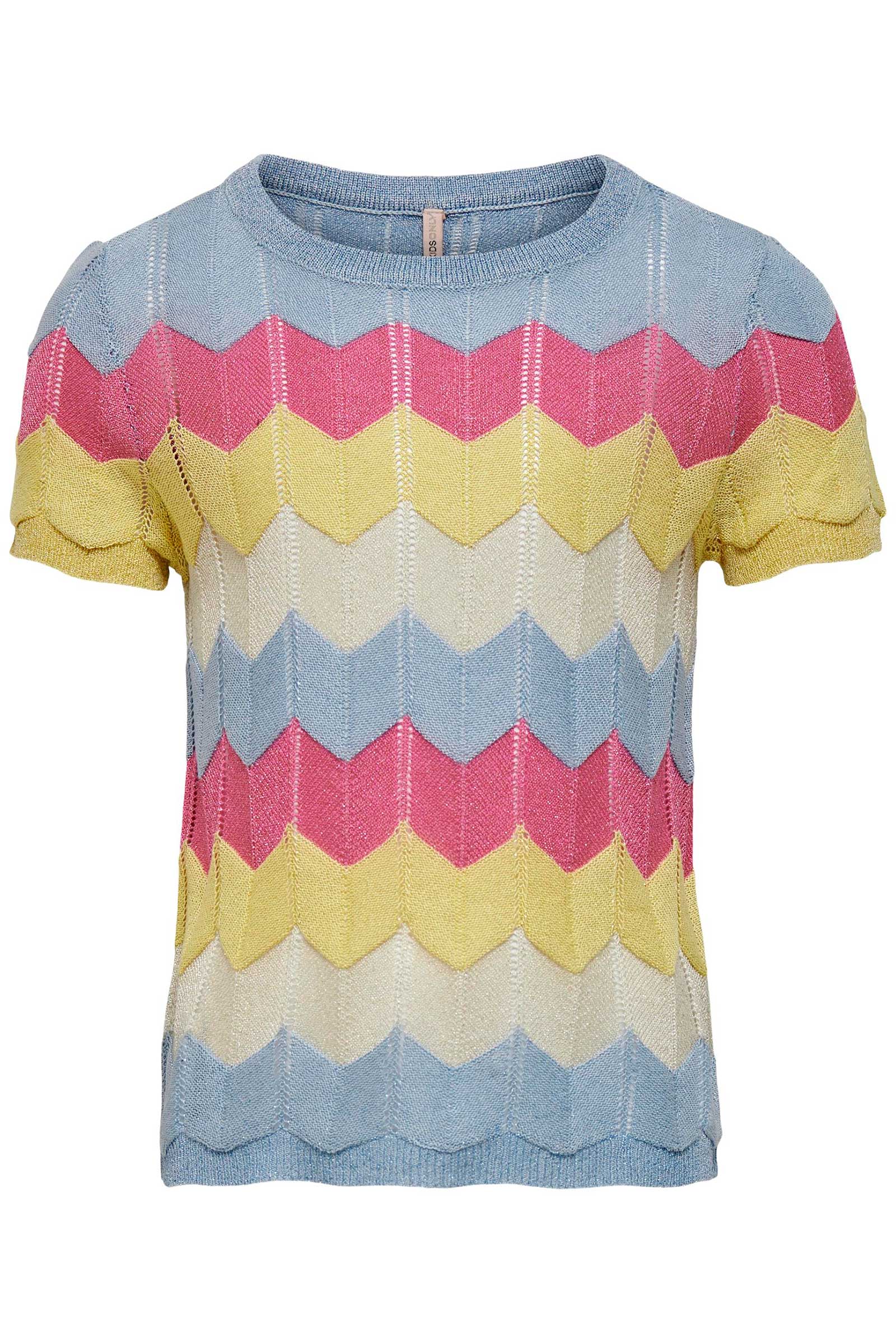 ONLY 15227412 Strik T-Shirt Blå